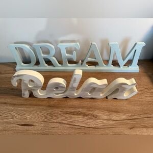 Relax and Dream Wall Decor Set - Cream and Blue
